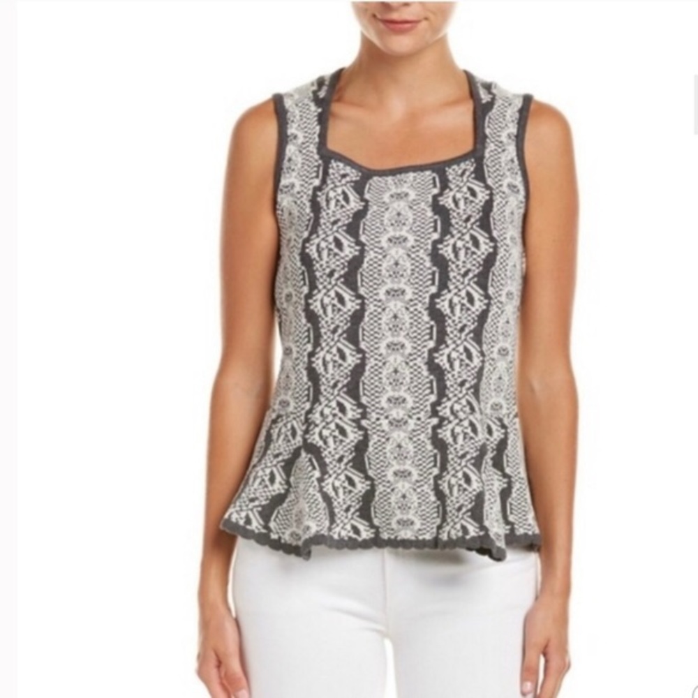 CAbi peplum knit tank